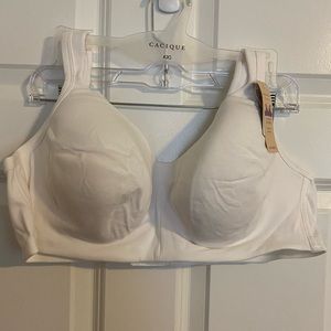 cacique cotton no wire white bra